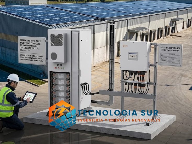 Sistema Industrial BESS 50 kW + 100 kWh